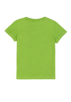 Erkek Çocuk Yeşil Bisiklet Yaka Tişört - 50248206024