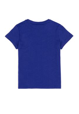 Çocuk Mavi Bisiklet Yaka Tişört - 50251777170