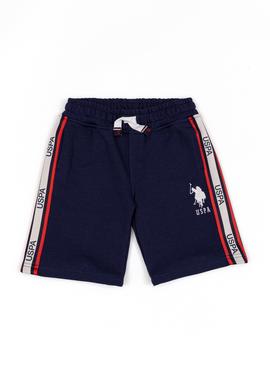 Çocuk Lacivert Örme Şort - 50249282003