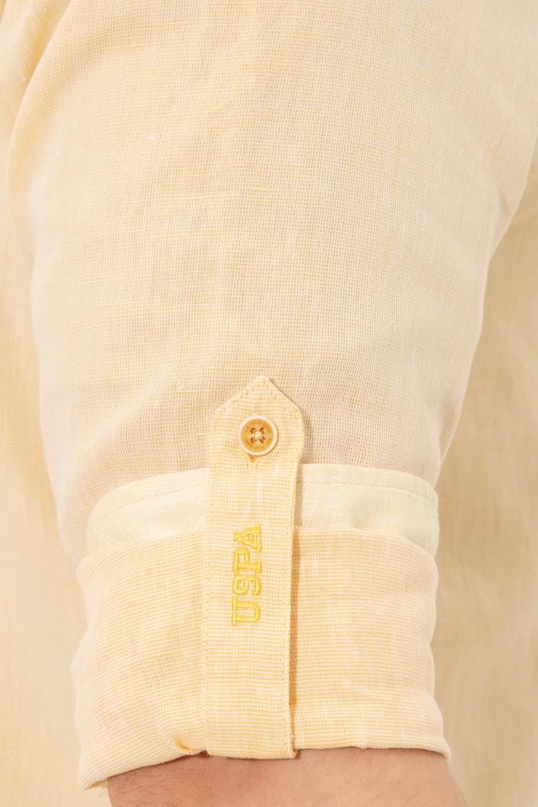 Erkek Açık Sarı Uzun Kollu Gömlek - 50246340032