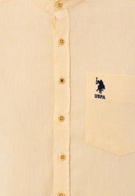 Erkek Açık Sarı Uzun Kollu Gömlek - 50246340032