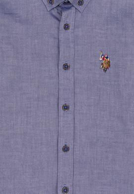 Erkek Çocuk Mavi Uzun Kollu Basic Gömlek - 50247649100