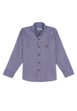 Erkek Çocuk Mavi Uzun Kollu Basic Gömlek - 50247649100