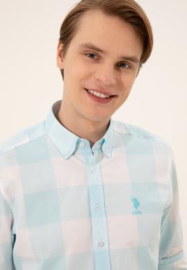 Erkek Turkuaz Uzun Kollu Gömlek - 50247504016