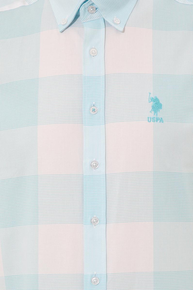 Erkek Turkuaz Uzun Kollu Gömlek