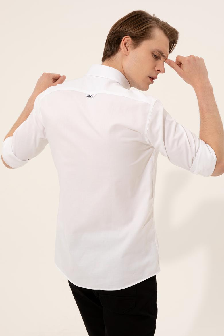 Erkek Beyaz Gömlek Uzunkol Basic - 50249521013