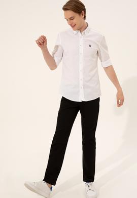Erkek Beyaz Gömlek Uzunkol Basic - 50249521013