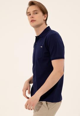 Erkek Lacivert Polo Yaka Tişört - 50248427014
