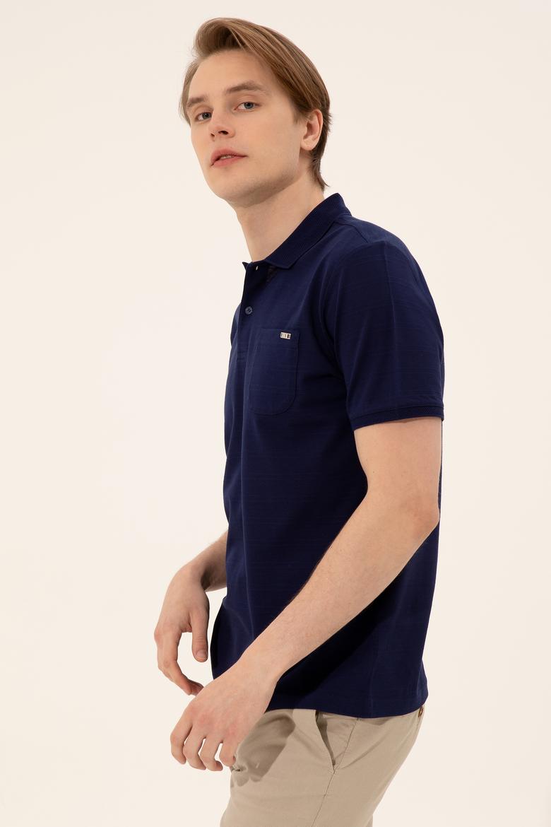Erkek Lacivert Polo Yaka Tişört - 50248427014