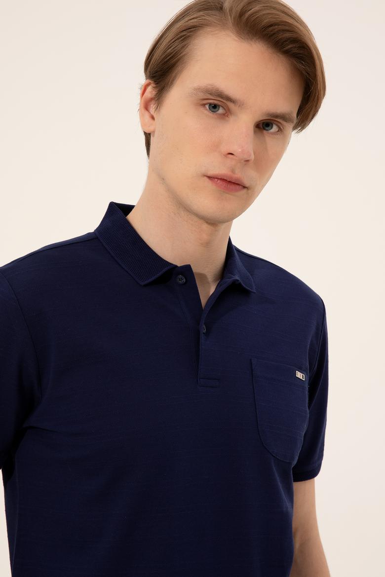Erkek Lacivert Polo Yaka Tişört - 50248427014