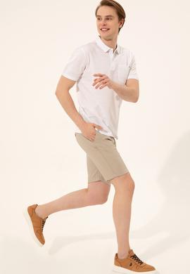 Erkek Beyaz Polo Yaka Tişört - 50248427004
