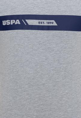 Erkek Gri Melanj Bisiklet Yaka Tişört - 50247327033