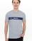 Erkek Gri Melanj Bisiklet Yaka Tişört