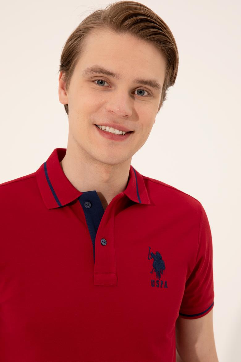 Erkek Bordo Basic Tişört - 50247371079