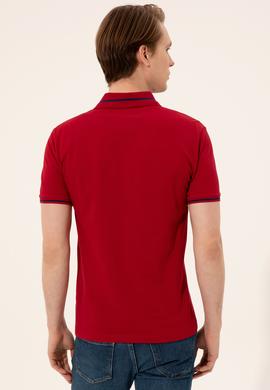 Erkek Bordo Basic Tişört - 50247371079