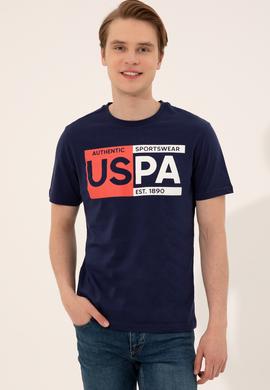 Erkek Lacivert Bisiklet Yaka T-Shirt - 50246120037