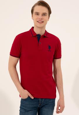 Erkek Bordo Basic Tişört - 50247371079