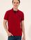 Erkek Bordo Polo Yaka T-Shirt Basic