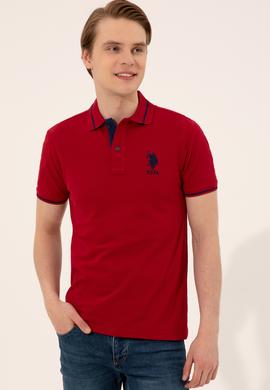 Erkek Bordo Basic Tişört - 50247371079