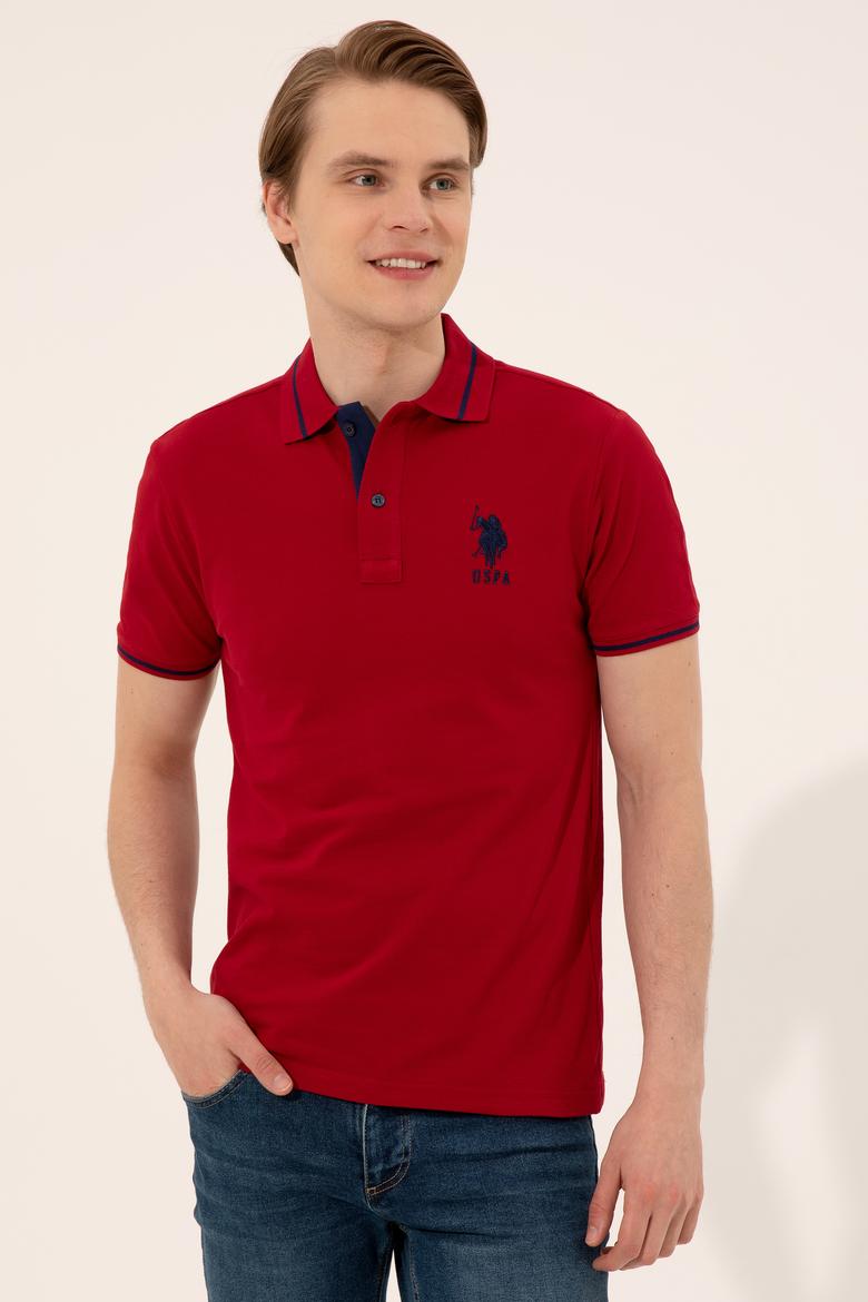 Erkek Bordo Basic Tişört - 50247371079