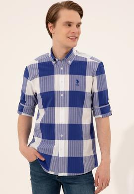 Erkek Mavi Uzun Kollu Gömlek - 50248204028