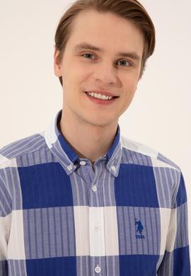 Erkek Mavi Uzun Kollu Gömlek - 50248204028