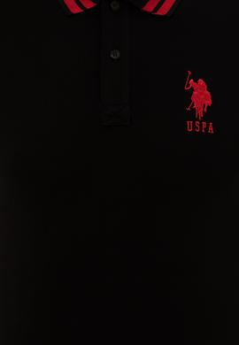 Erkek Siyah Polo Yaka Basic T-Shirt - 50249145037