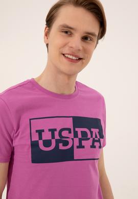 Erkek Menekşe Bisiklet Yaka Tişört - 50247339162