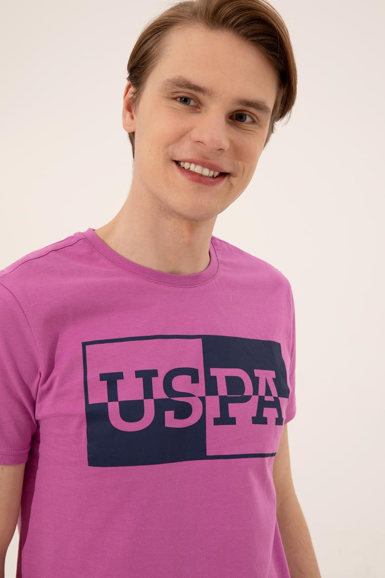 Erkek Menekşe Bisiklet Yaka Tişört - 50247339162