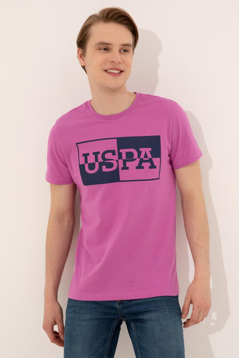 Erkek Menekşe Bisiklet Yaka Tişört - 50247339162