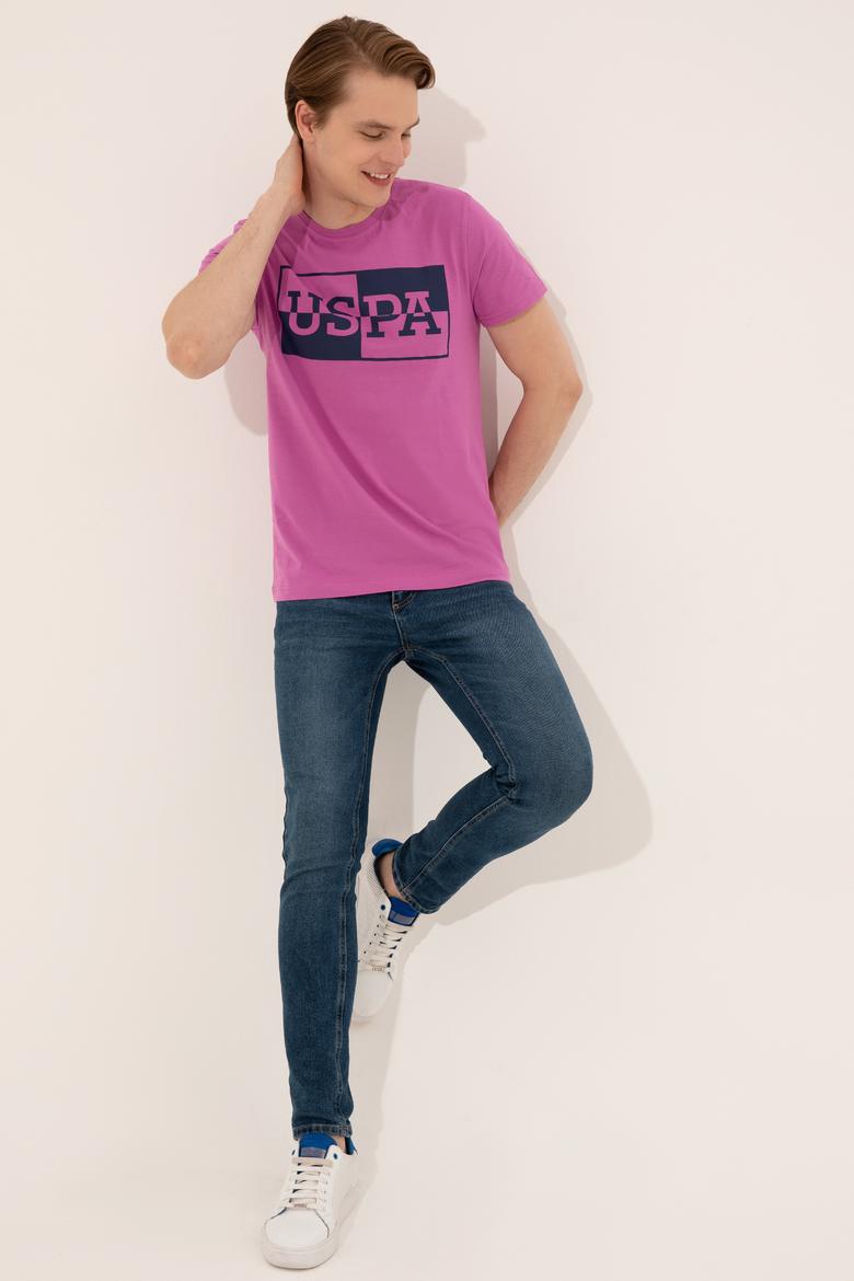 Erkek Menekşe Bisiklet Yaka Tişört - 50247339162