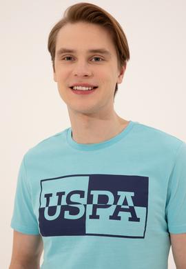 Erkek Turkuaz Bisiklet Yaka Tişört - 50247339202