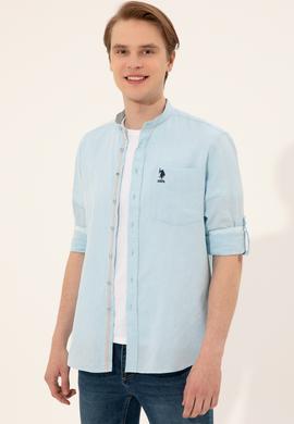 Erkek Turkuaz Uzun Kollu Gömlek - 50246340018