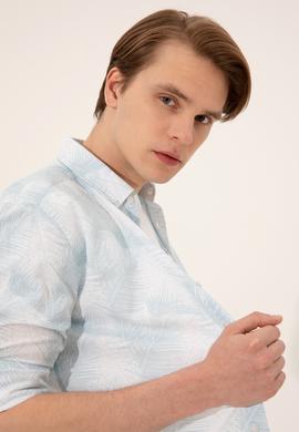 Erkek Mavi Uzun Kollu Gömlek - 50247483023