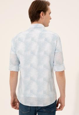 Erkek Mavi Uzun Kollu Gömlek - 50247483023