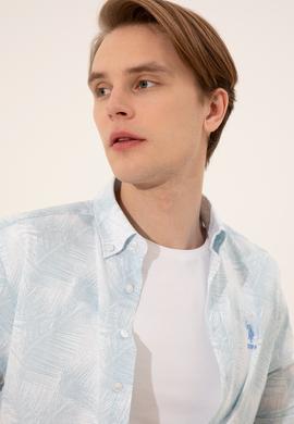 Erkek Mavi Uzun Kollu Gömlek - 50247483023