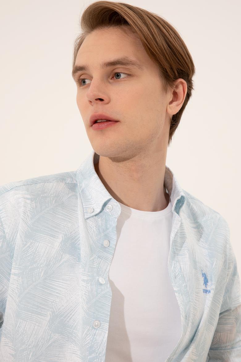 Erkek Mavi Uzun Kollu Gömlek - 50247483023