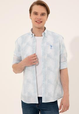 Erkek Mavi Uzun Kollu Gömlek - 50247483023