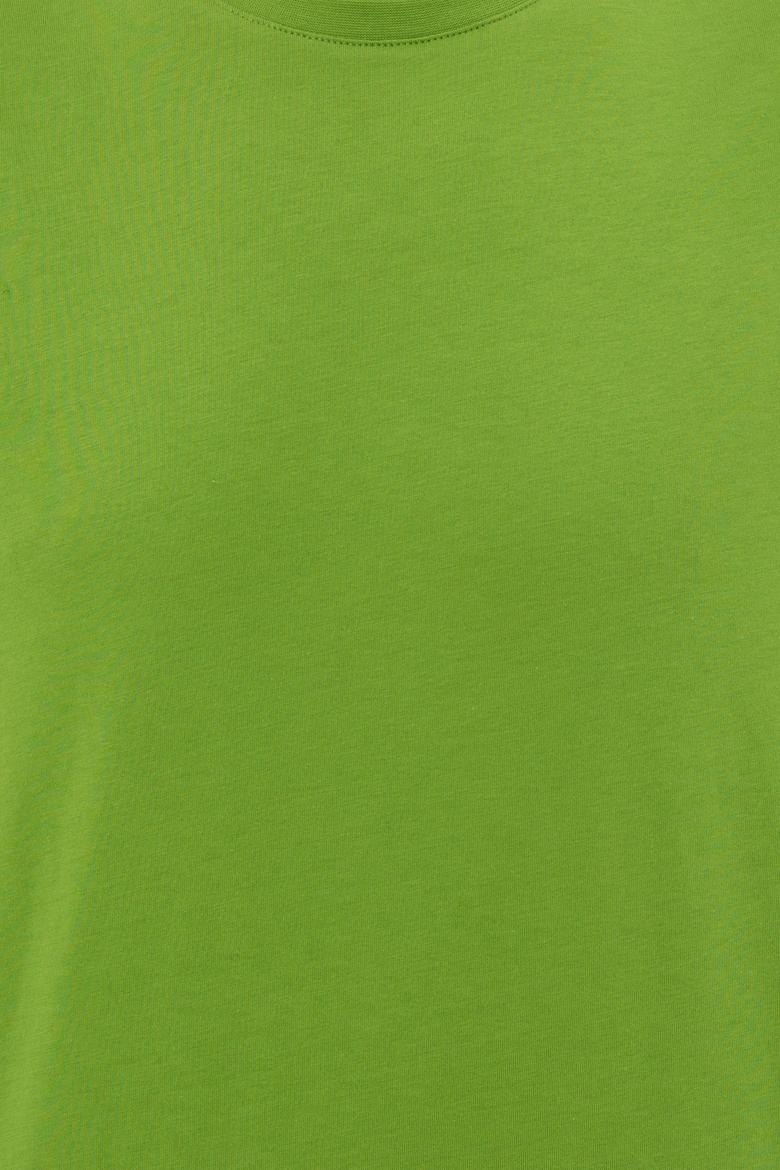 Erkek Elma Yeşili Bisiklet Yaka Tişört - 50248615014