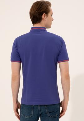 Erkek Mavi Basic Tişört - 50247371106