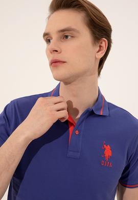 Erkek Mavi Basic Tişört - 50247371106