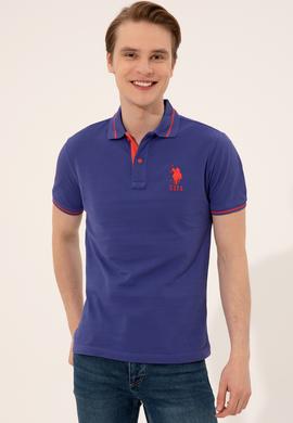 Erkek Mavi Basic Tişört - 50247371106