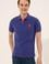 Erkek Mavi Polo Yaka T-Shirt Basic
