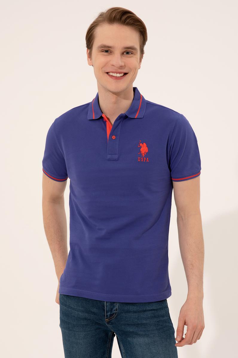 Erkek Mavi Basic Tişört