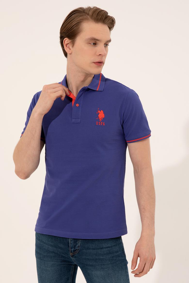 Erkek Mavi Basic Tişört - 50247371106