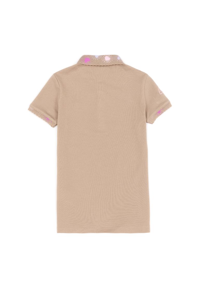 Kız Çocuk Haki Basic Polo Yaka Tişört - 50246795046