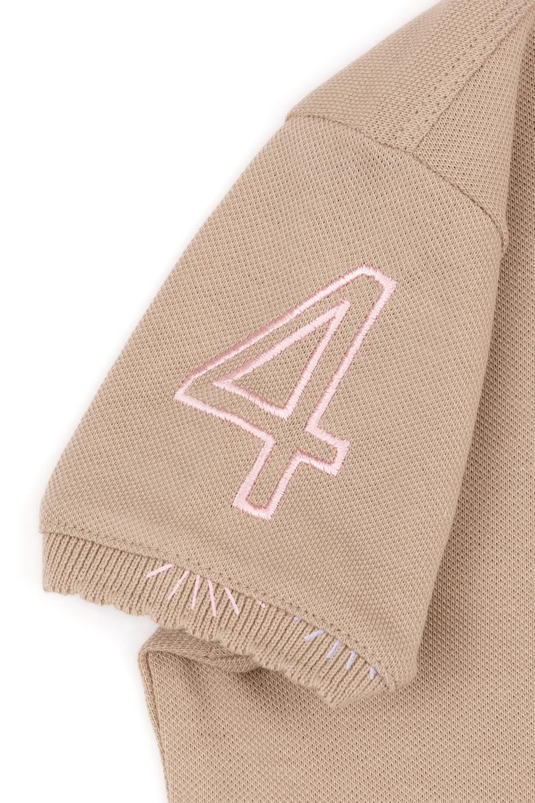 Kız Çocuk Haki Basic Polo Yaka Tişört - 50246795046