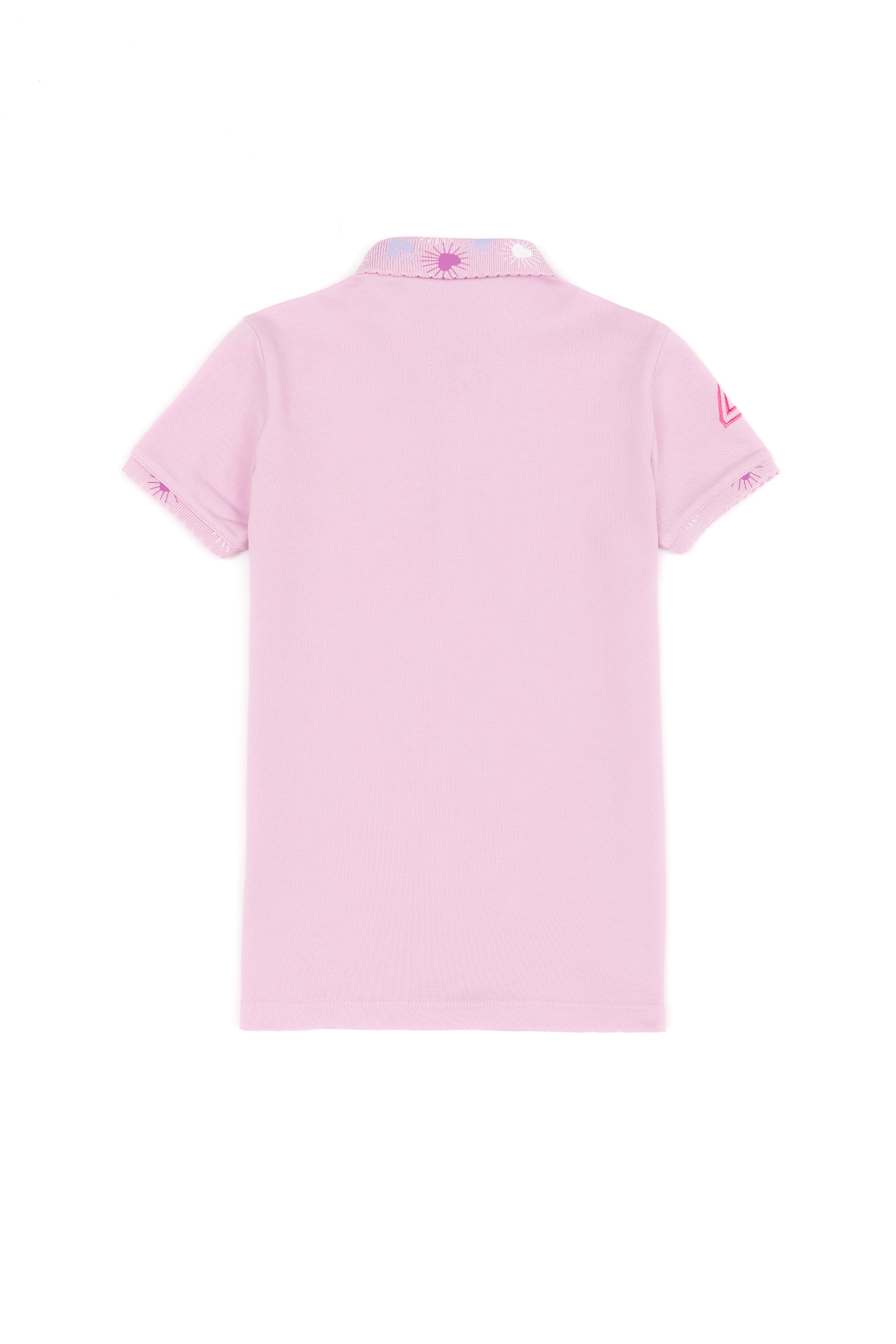Kız Çocuk Manolya Basic Polo Yaka Tişört - Image 2