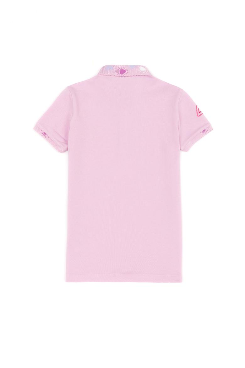 Kız Çocuk Manolya Basic Polo Yaka Tişört - 50246795080