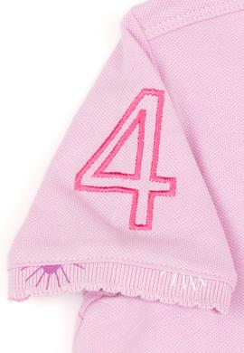 Kız Çocuk Manolya Basic Polo Yaka Tişört - 50246795080